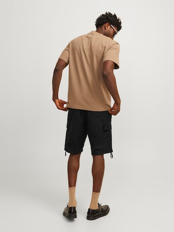 JACK & JONES regular Cargobukser 'COLE BARKLEY' i sort