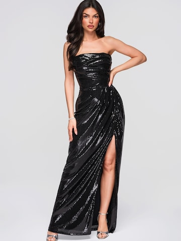 Ombre Abendkleid in Schwarz