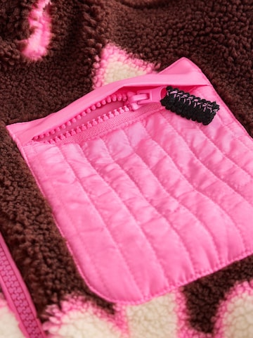 Next Fleece jas in Bruin