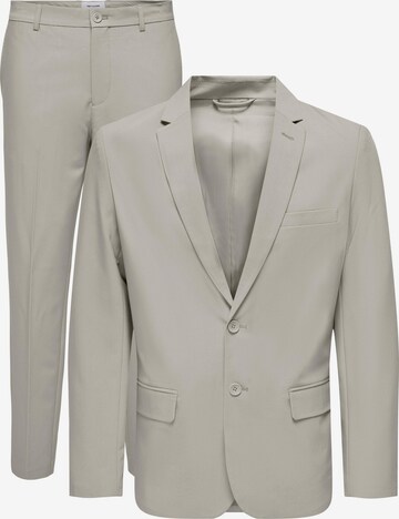 Coupe slim Costume 'EVE' Only & Sons en gris : devant