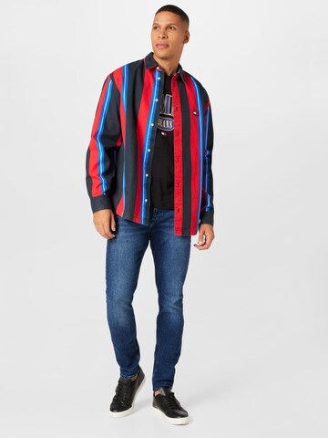 Tommy Jeans Comfort fit Button Up Shirt in Black
