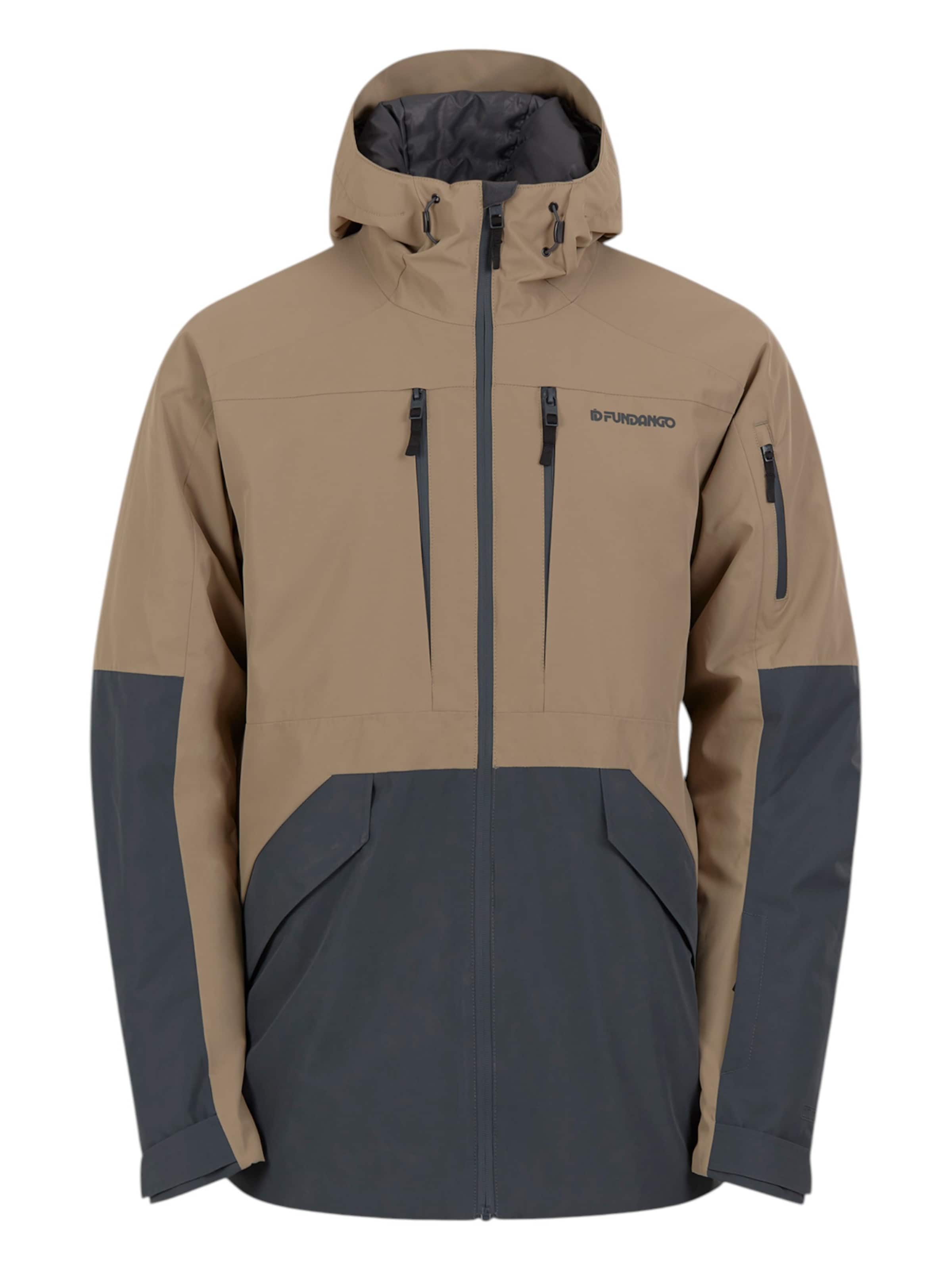 Fundango Outdoorjas 'Baily ECO Allmountain ' in de kleur Beige, Productweergave
