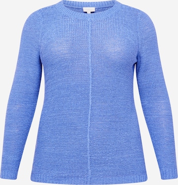 Pull-over 'NEW FOXY' ONLY Carmakoma en bleu : devant