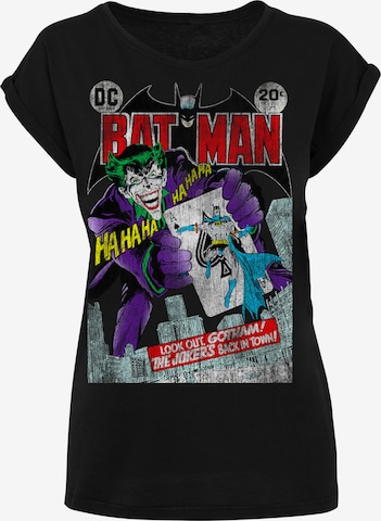 F4NT4STIC T-Shirt 'DC Comics Batman Joker Playing Card Cover' in Schwarz: Vorderseite