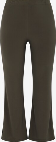 Yoek Boot cut Pants in Green: front