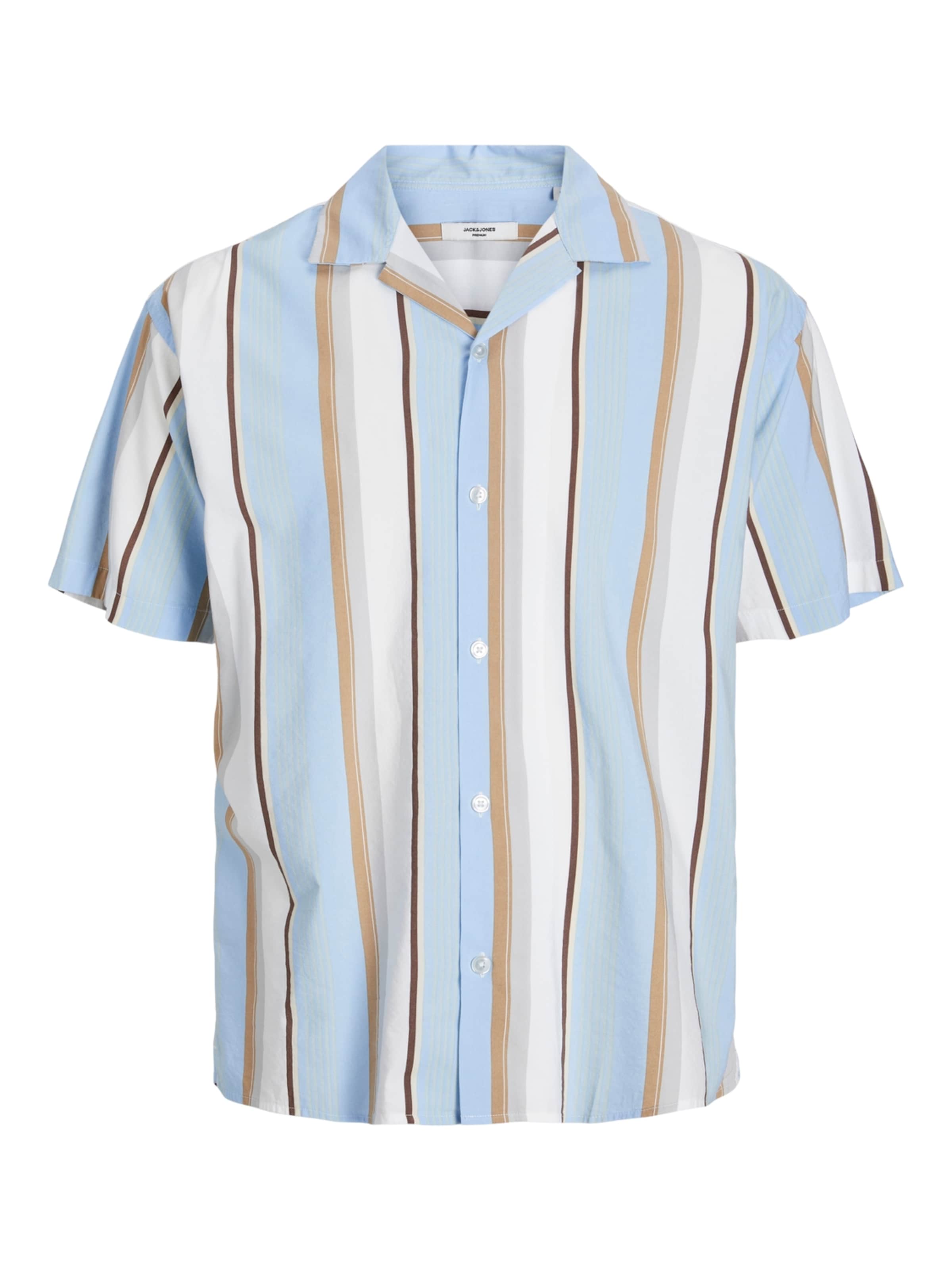 Chemise 'Palma Resort' JACK & JONES en bleu : devant