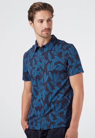 Coupe regular Chemise 'Oceans Of Darkness' 4funkyflavours en bleu : devant