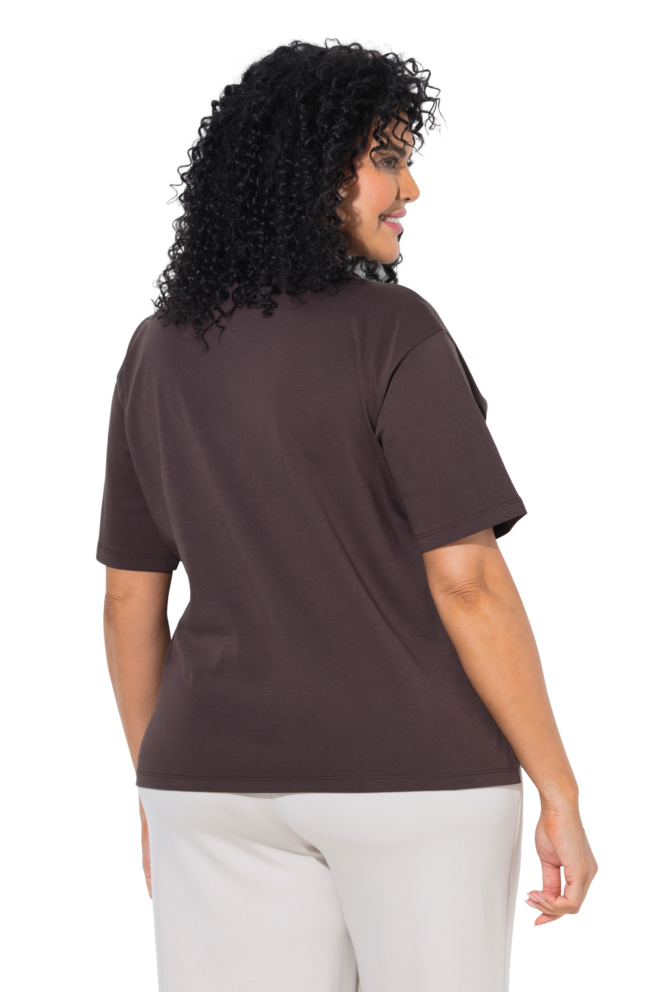 Ulla Popken - Camiseta en marrón