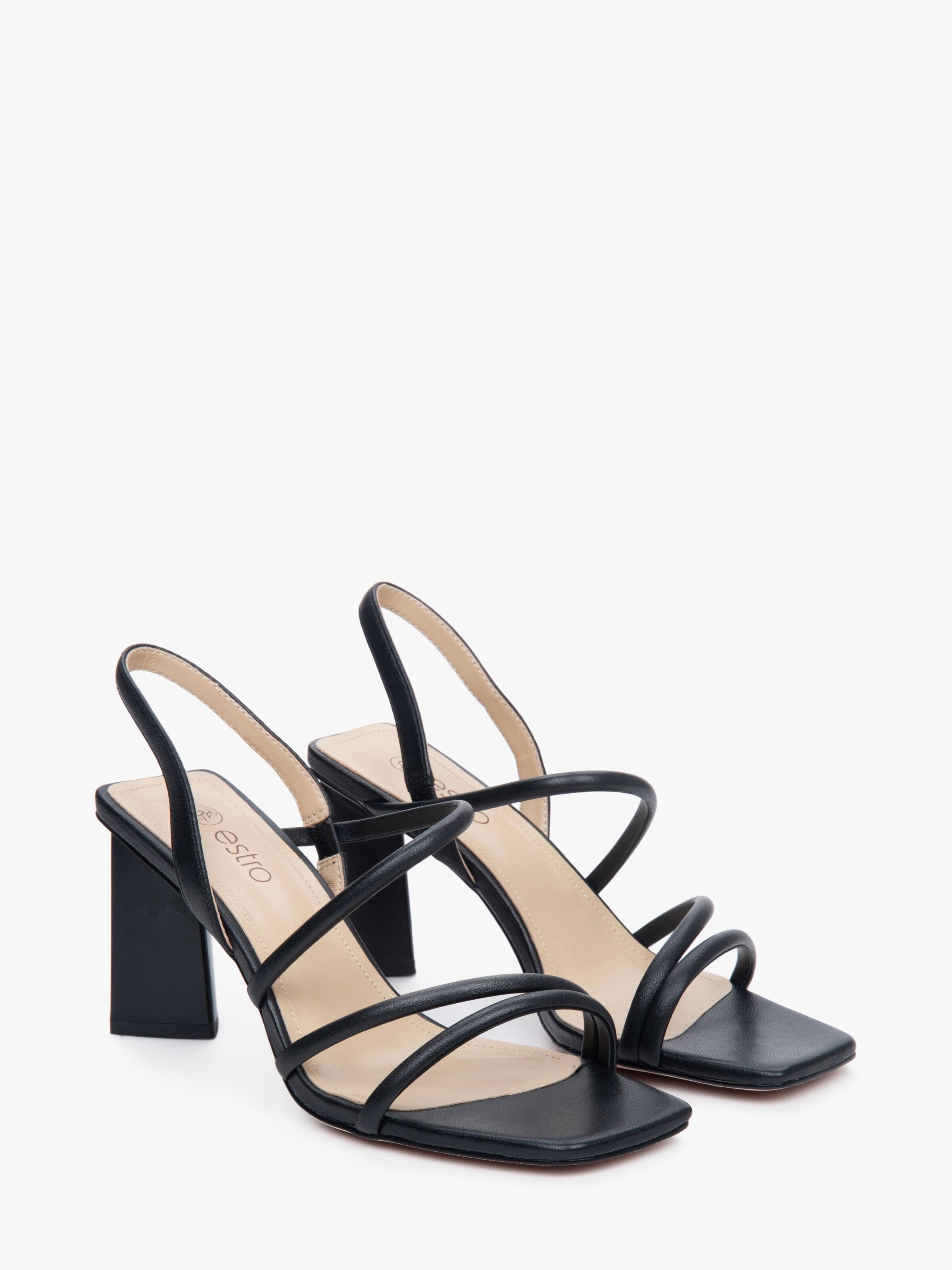 Estro Strap Sandals '195-301' in Black