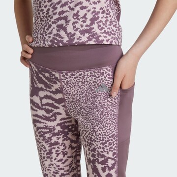 ADIDAS SPORTSWEAR Skinny Leggings 'Optime' in Pink