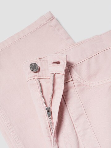 MANGO Normalny krój Spodnie 'Alessia' w kolorze różowy