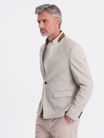 Regular fit Giacca da completo di Ombre in beige