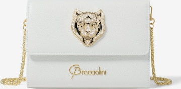 Braccialini - Bolso de noche 'Lady Tigre' en blanco: frente