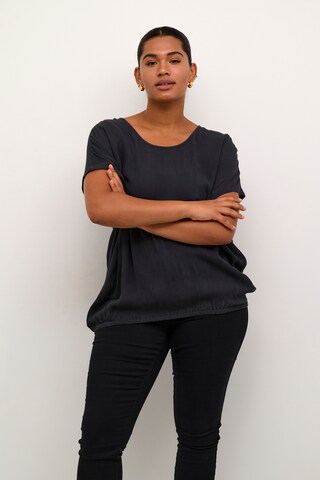 KAFFE CURVE Bluse 'KC Ami' in Schwarz: Vorderseite