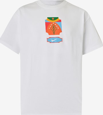 Tricou 'PALM TREE' de la Nike Sportswear pe alb: față