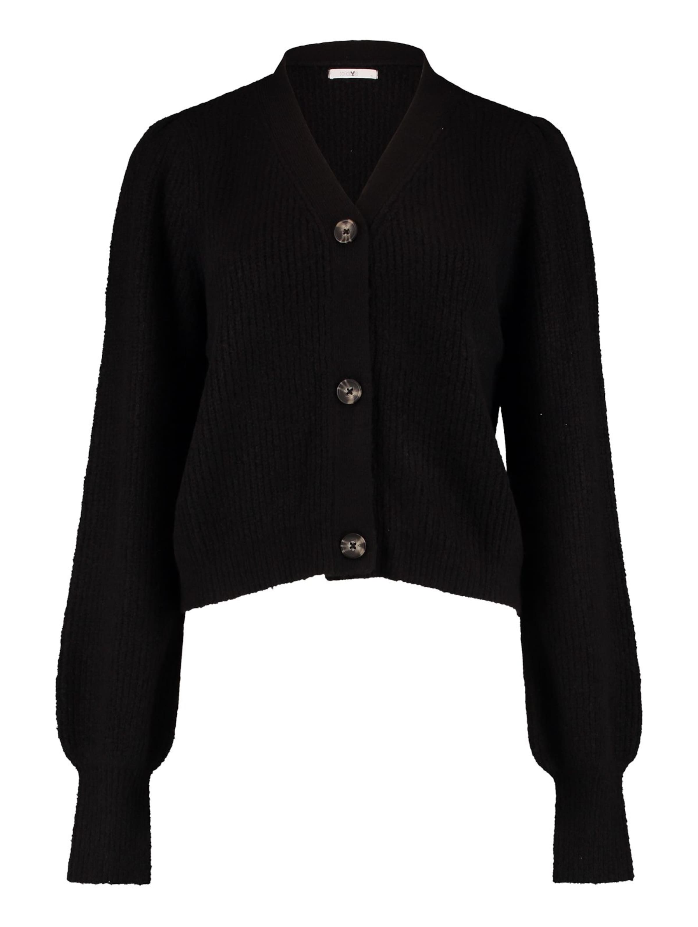 Hailys - Cárdigan 'Li44lu' en negro: frente