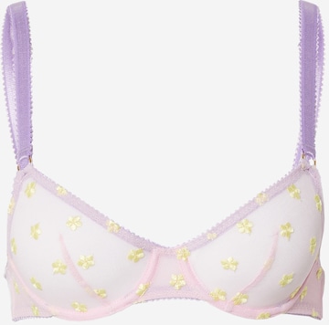 Dora Larsen Balconette Bra 'SIA' in Purple: front