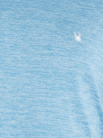 T-Shirt fonctionnel Spyder en bleu