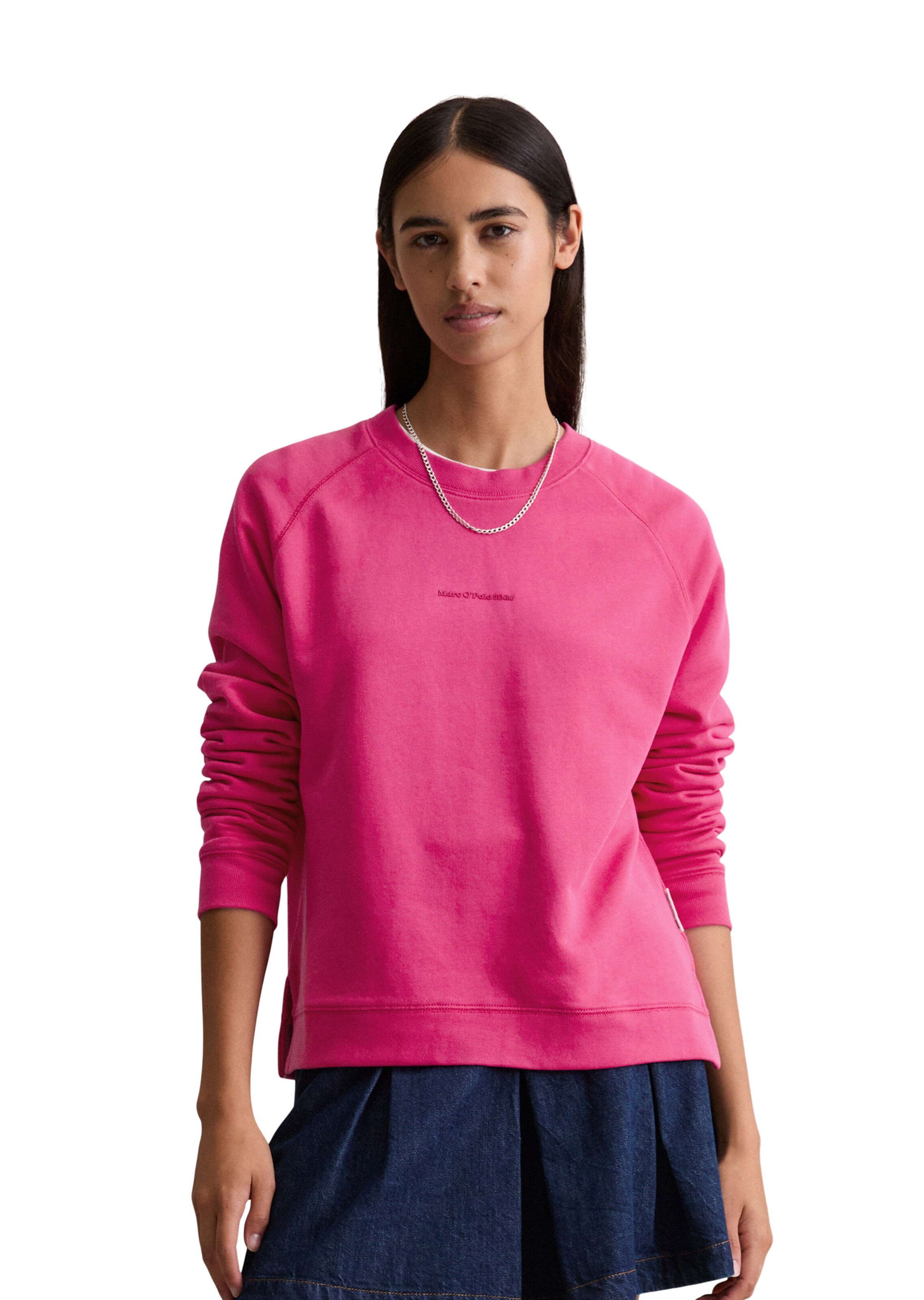Marc O'Polo DENIM Sweatshirt in Roze: voorkant