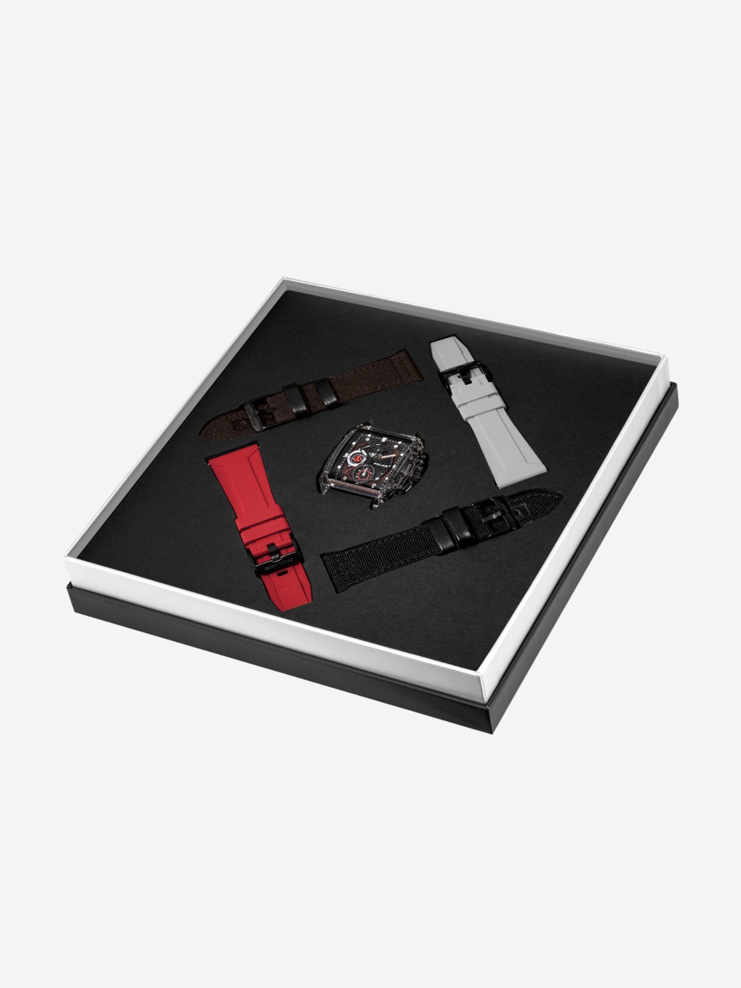 POLICE Analoguhr 'Clout' in Schwarz