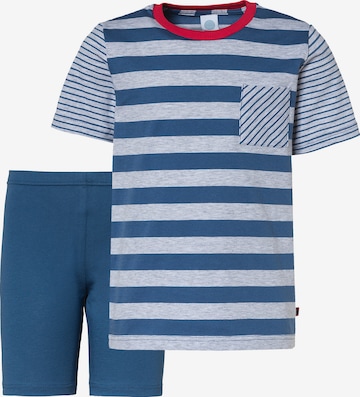 SANETTA Regular Комплект пижама в синьо: отпред