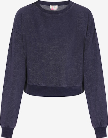 Sweat-shirt 'Fashion Look' IZIA en bleu : devant