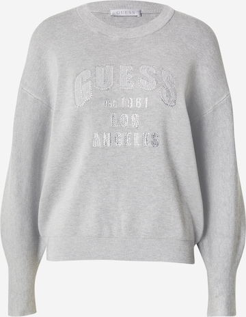 pilka GUESS Megztinis 'LEIGHTON': priekis