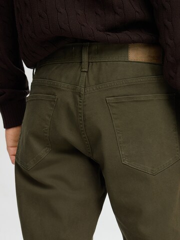 Regular Jean 'SLHSCOTT' SELECTED HOMME en vert