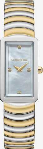 Montre à affichage analogique CERRUTI 1881 en or : devant
