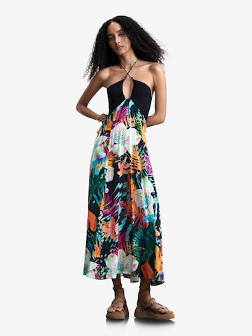 Desigual Καλοκαιρινό φόρεμα 'Tropical' σε μαύρο: μπροστά