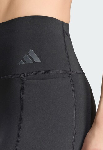 ADIDAS PERFORMANCE Skinny Spodnie sportowe 'Optime' w kolorze czarny