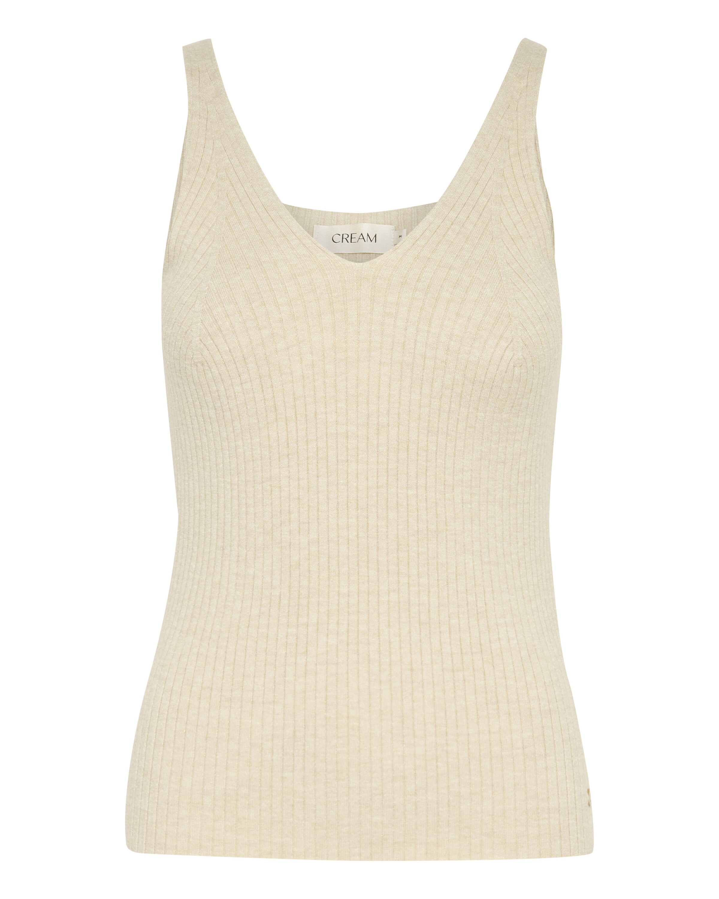 Top in maglia 'Dela' di Cream in beige: frontale