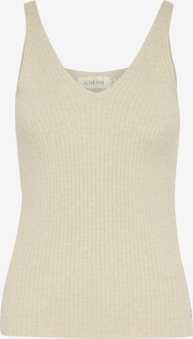 Cream Knitted top 'Dela' in Beige: front