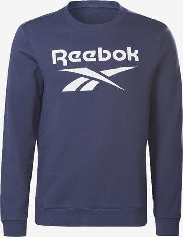 Reebok SportSportska sweater majica - plava boja: prednji dio