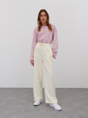 EDITED Wide Leg Hose 'Sascha' in Weiß