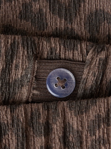 NAME IT - Pierna ancha Pantalón 'NKFLINNA' en marrón