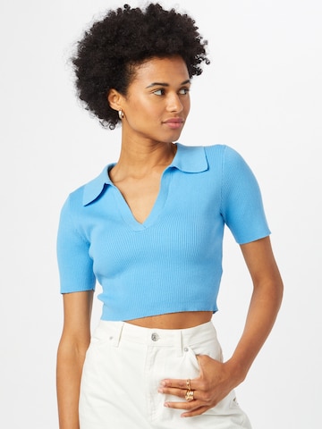 GLAMOROUS Shirt in Blauw: voorkant