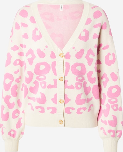 ONLY Neuletakki 'ONLLEONA' värissä beige / vaaleanpunainen, Tuotenäkymä