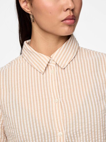 PIECES Blouse 'SALLY' in Beige