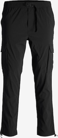 JACK & JONES - regular Pantalón cargo 'BILL' en negro: frente