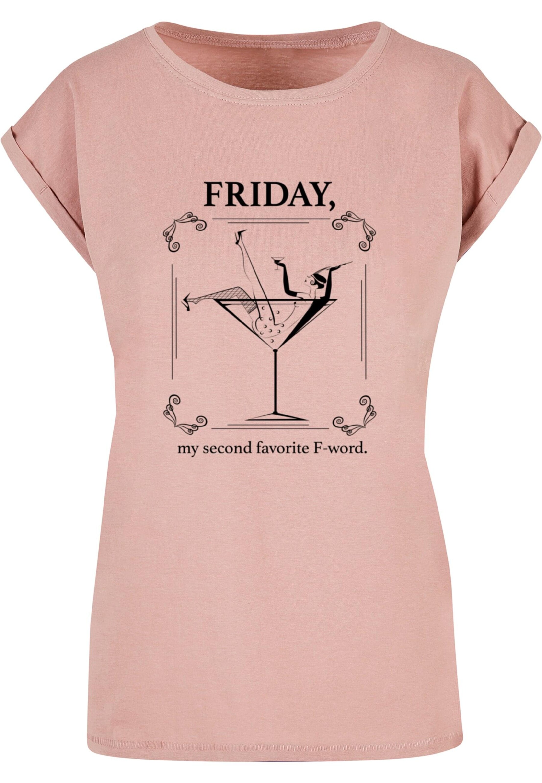 Mister Tee Shirt 'F-Word' in Pink: front