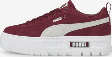 PUMA Trampki niskie 'Mayze' w kolorze czerwony: przód