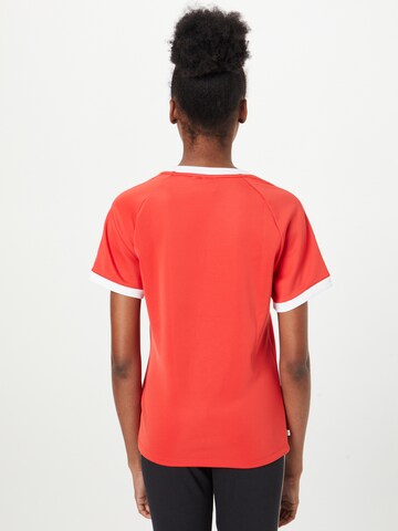 ADIDAS ORIGINALS Shirt 'Adicolor Classics  3-Stripes' in Rood