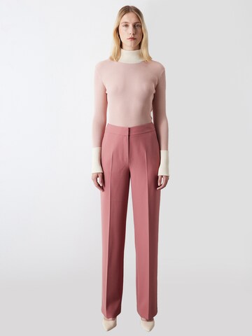 Regular Pantalon à plis Ipekyol en rose