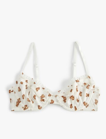 Koton T-shirt Bra in White: front