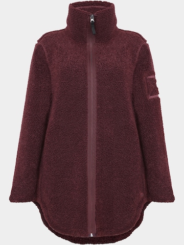 Didriksons Fleece jas in Rood: voorkant