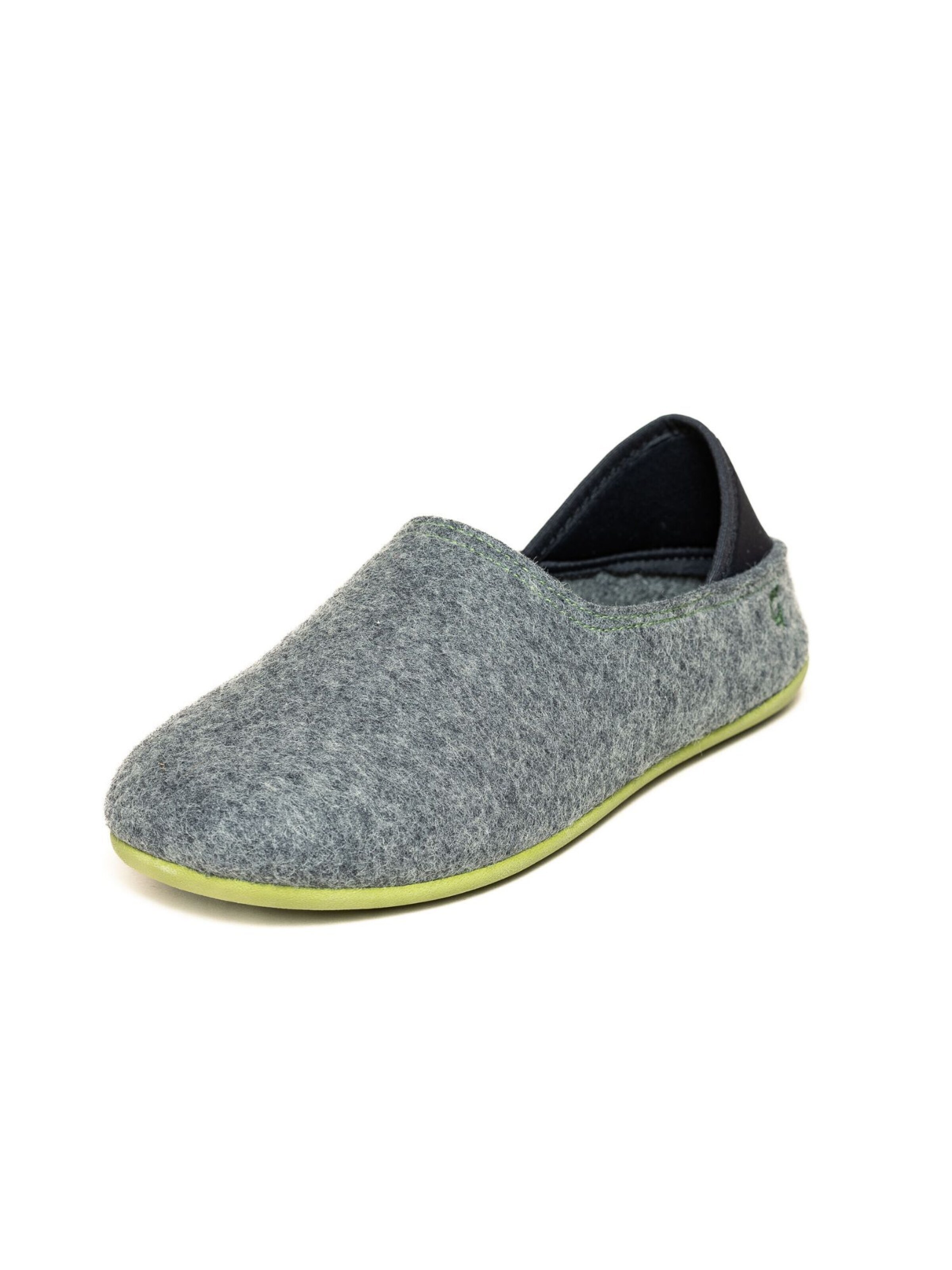Gottstein Slippers 'Filzpantoffel Wool Slip-On' in Grey: front