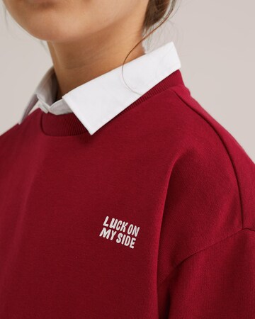 WE Fashion Свитшот в Красный