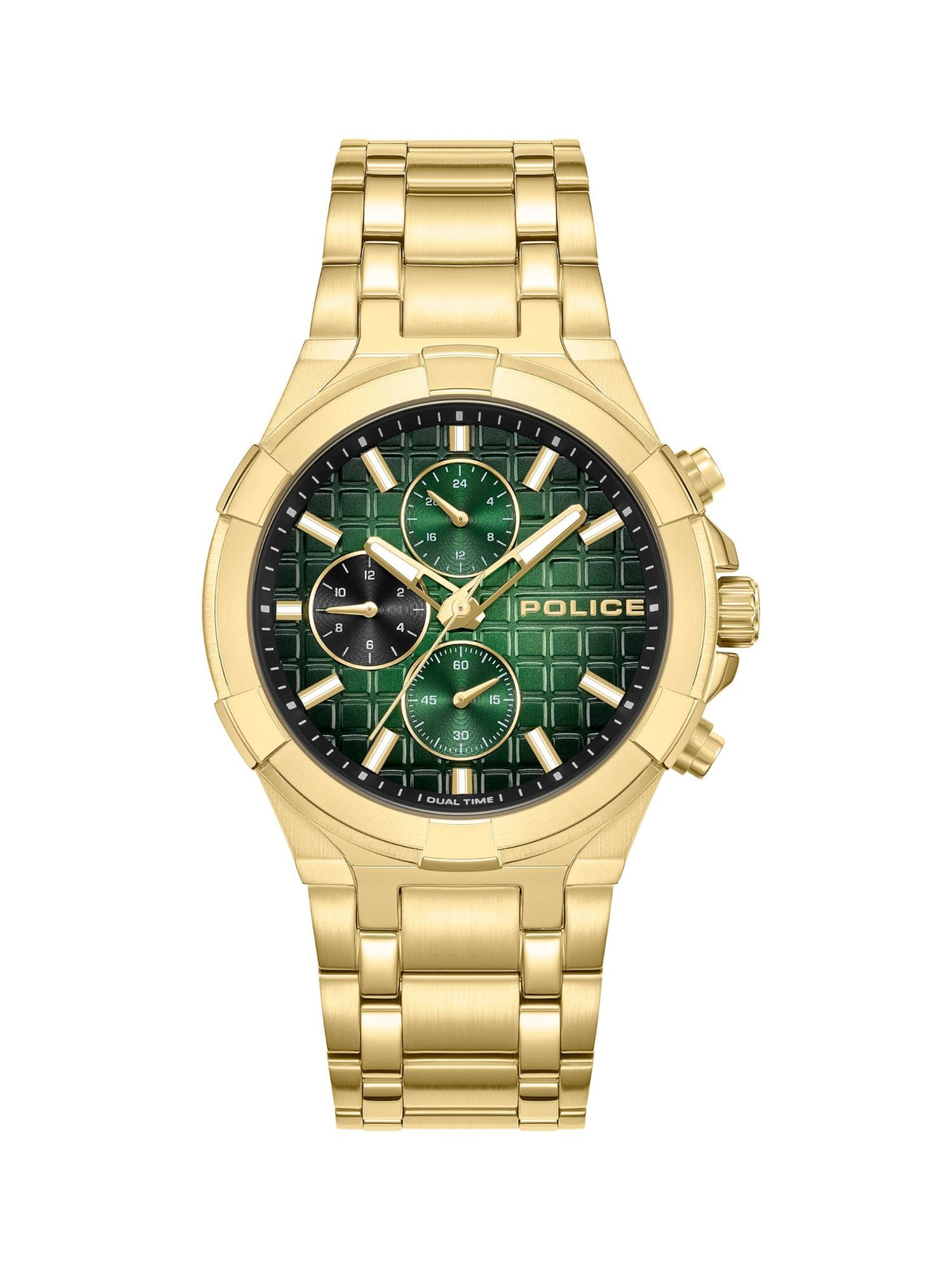 POLICE Quarzuhr ' Guardian ' in Gold: Vorderseite