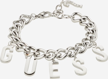 GUESS Armband 'Letters' in Zilver: voorkant